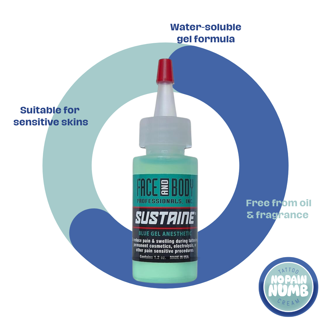 Sustaine FACE AND BODY Blue Gel 1.2 Ozs
